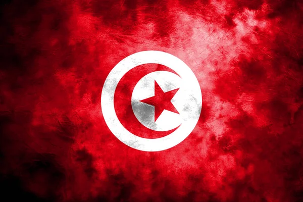 Eski Tunus grunge arka plan bayrak — Stok fotoğraf