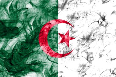 Cezayir duman bayrak. Cezayir bayrağı