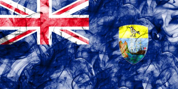 圣赫勒拿烟雾旗, 英国海外领土, 英国 d — 图库照片