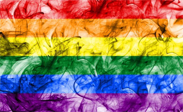 Прапор гомосексуального диму, прапор веселки — стокове фото