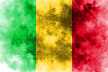 Eski Mali grunge arkaplan bayrağı