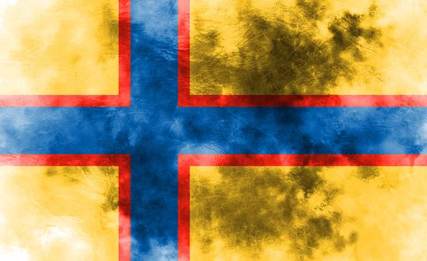 Drapeau gris d'Ingrian, drapeau de territoire dépendant de la Finlande — Photo