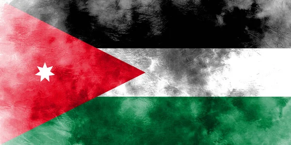 Velha Jordânia grunge fundo bandeira — Fotografia de Stock
