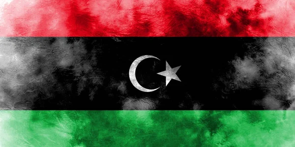 Oude Libië grunge achtergrond vlag — Stockfoto