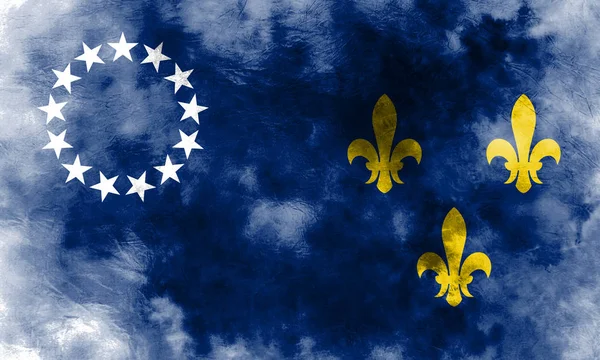 Louisville grunge background flag, Kentucky State, Estados Unidos da América — Fotografia de Stock