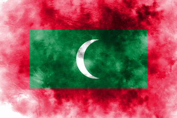Bandera de fondo grunge de Maldivas antiguas — Foto de Stock