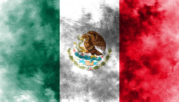 Stary Meksyk grunge tle flaga — Zdjęcie stockowe