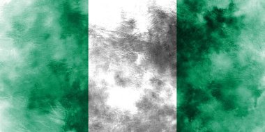 Eski Nijerya grunge arkaplan bayrağı