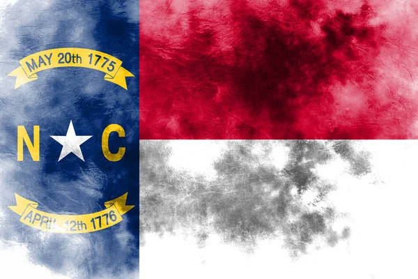 North Carolina state grunge vlajka, Spojené státy americké — Stock fotografie
