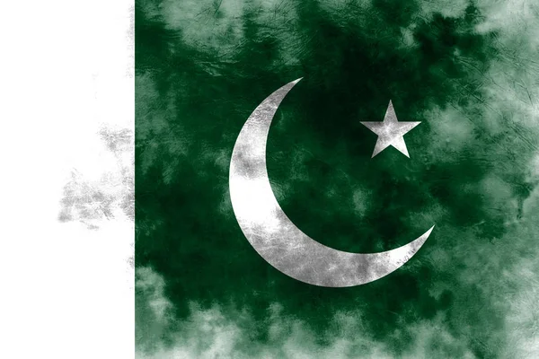 Old Pakistan Grunge Hintergrundflagge — Stockfoto