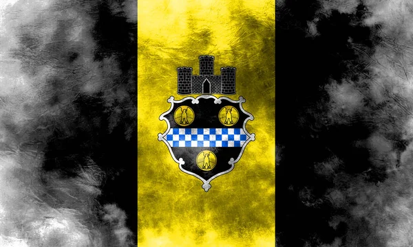 Bandera de humo de Pittsburgh City, Pennsylvania State, United States Of — Foto de Stock