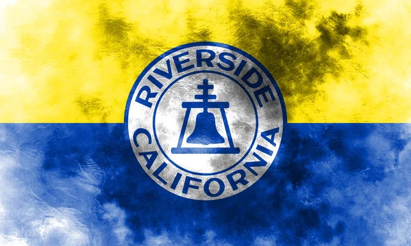 Riverside city rök flagga, Kalifornien, USA av Am — Stockfoto