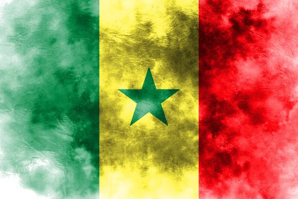 Antiguo Senegal grunge bandera de fondo — Foto de Stock