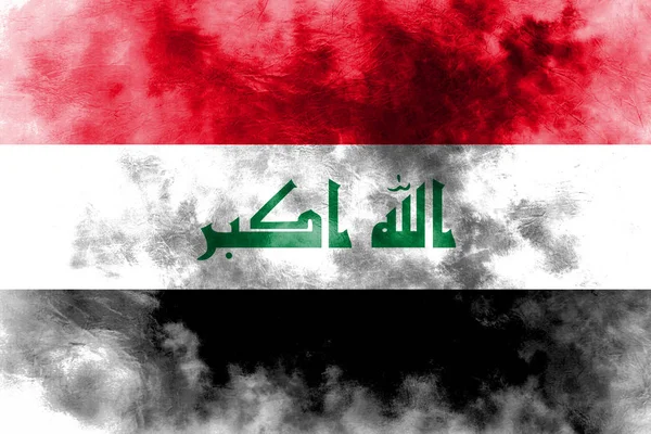 Old Iraq Grunge Hintergrundflagge — Stockfoto