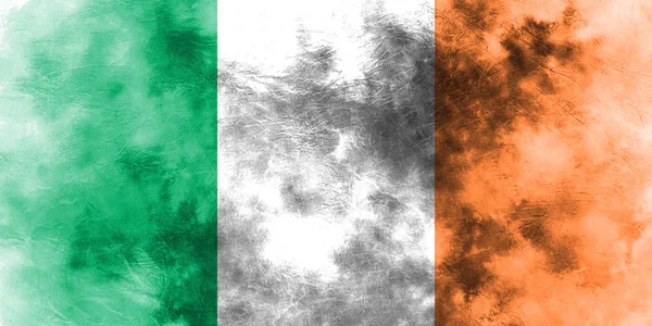 Gamla Irland grunge bakgrund flagga — Stockfoto