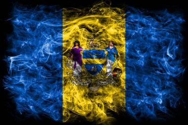 Philadelphia şehir duman bayrak, Pennsylvania State, Amerika Birleşik Devletleri 