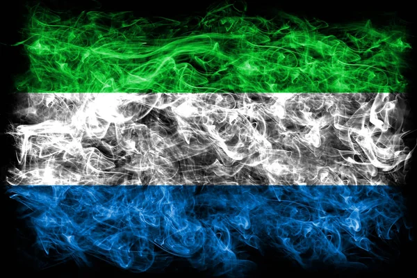 塞拉利昂烟雾旗 — 图库照片