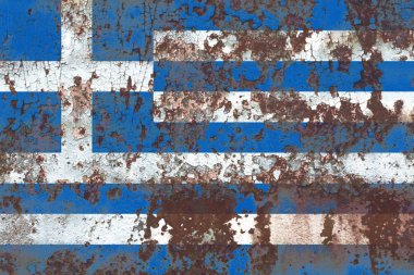 Eski Yunanistan grunge arka plan bayrak