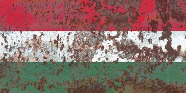 Eski Macaristan grunge arka plan bayrak