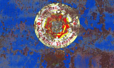 Lancaster city duman bayrağı, Pennsylvania State, Amerika Birleşik Devletleri 