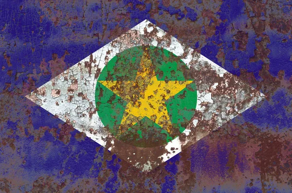 巴西州的马托格罗索旗 — 图库照片