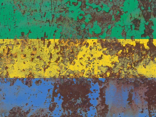 Stará Gabonu grunge pozadí vlajka — Stock fotografie