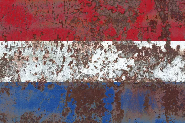Staré Nizozemsko grunge pozadí vlajka — Stock fotografie
