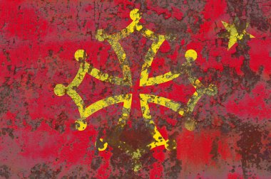 Occitania grunge bayrak, bağımlı bölge bayrak