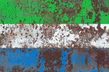 Eski Sierra Leone grunge arka plan bayrak