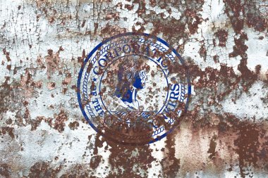 Yonkers şehir duman bayrak, New York State, Amerika Birleşik Devletleri Americ