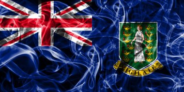 British Virgin Islands smoke flag, British Overseas Territories, clipart