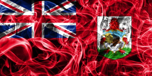 百慕大烟雾旗子英国的海外疆土英国依靠 — 图库照片