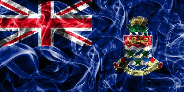 Caymaneilanden roken vlag, Britse overzeese gebieden, Groot-Brittannië — Stockfoto