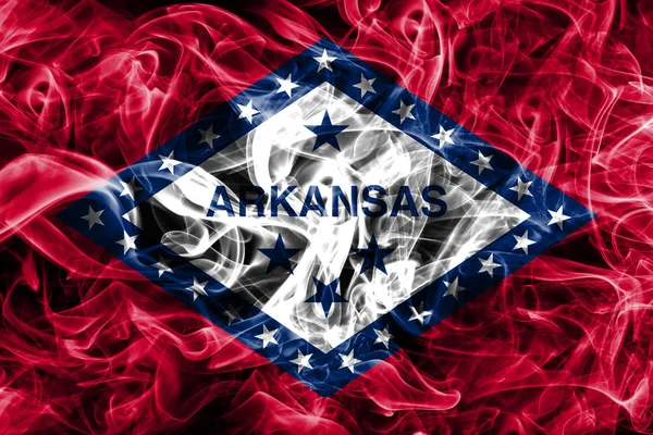 Arkansas State smoke flag, Spojené státy americké — Stock fotografie