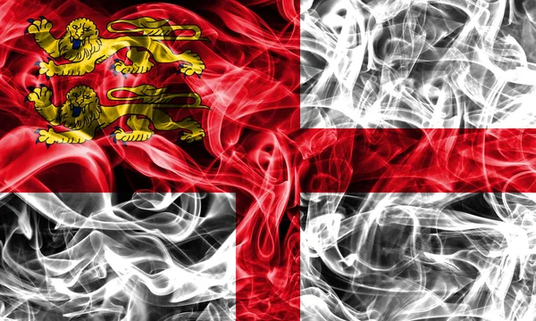 Sark smoke flag, Flagge des abhängigen britischen Territoriums — Stockfoto