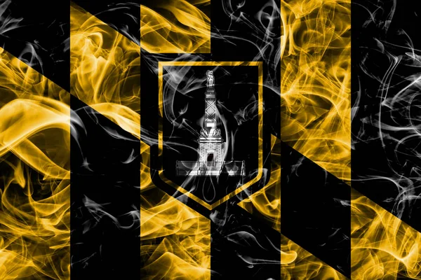 Baltimore city smoke flag, Maryland State, United States Of Amer