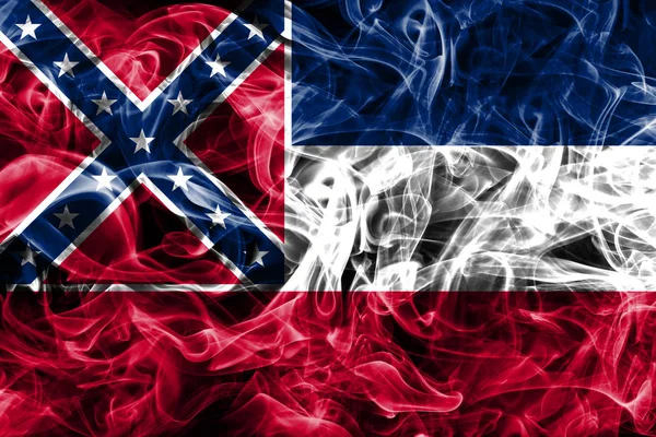 Mississippi eyaleti sigara bayrağı, Amerika Birleşik Devletleri — Stok fotoğraf