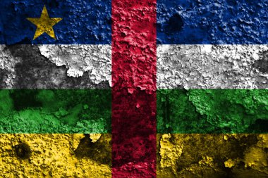 Eski Orta Afrika Cumhuriyeti grunge arka plan bayrak