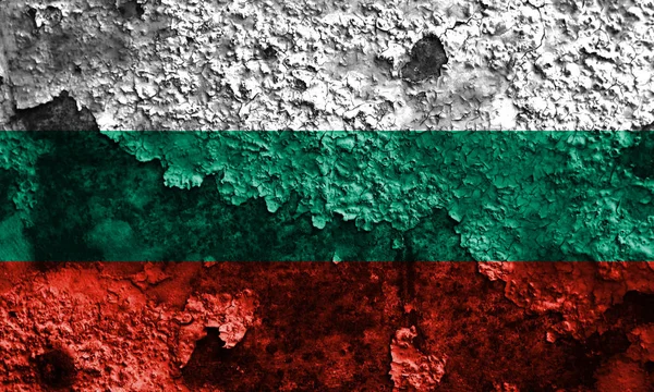 Régi bolgár grunge háttér zászló — Stock Fotó