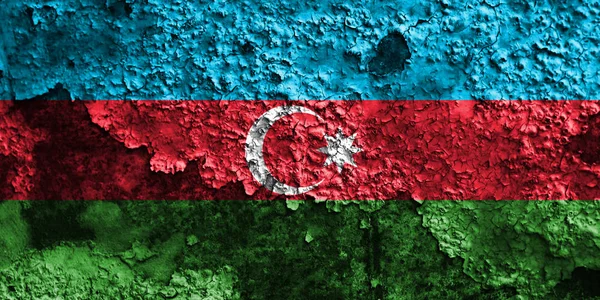 Oude Azerbeidzjan grunge achtergrond vlag — Stockfoto