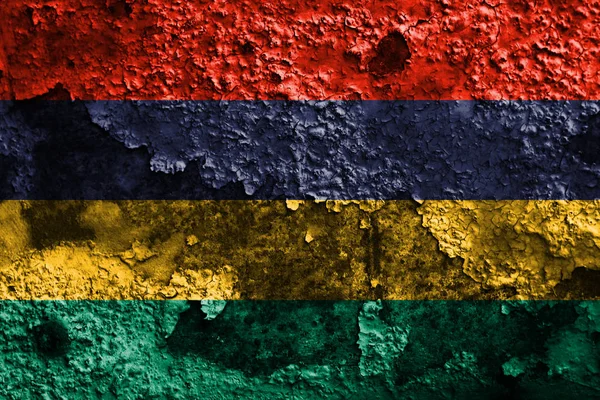Stará Mauricius grunge pozadí vlajka — Stock fotografie