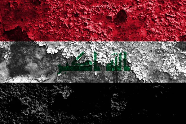Velho Iraque grunge fundo bandeira — Fotografia de Stock