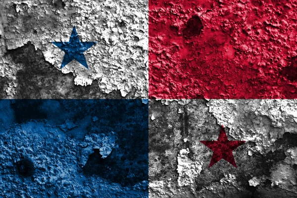 Старый Гранж Флаг Панамы — стоковое фото
