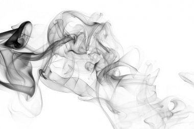 Siyah soyut duman dalga