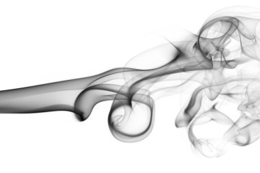 Siyah soyut duman dalga