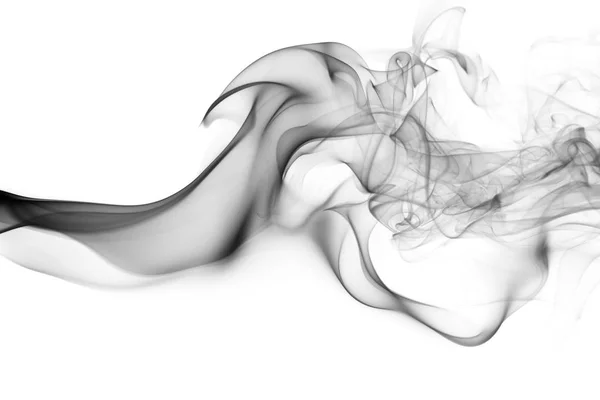 Onda de humo abstracta negra — Foto de Stock