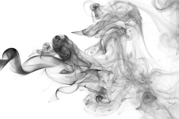 Black abstract smoke wave