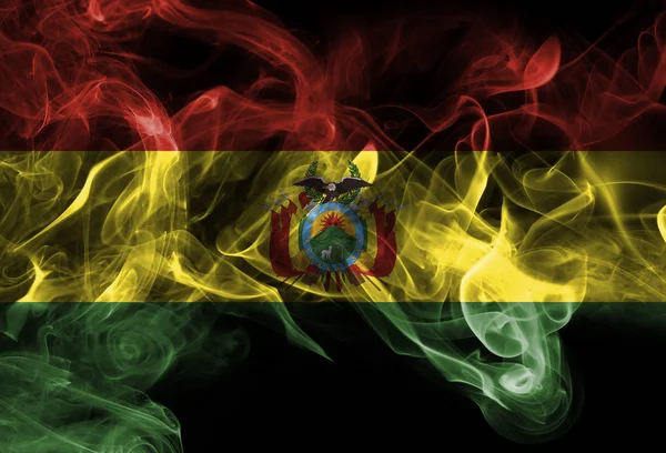 Bolivia national smoke flag — Stock Photo, Image