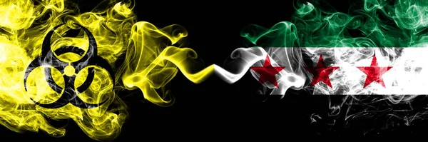 Quarantäne Syrien Arabische Republik Syrien Opposition Coronavirus Covid Lockdown Rauchige — Stockfoto