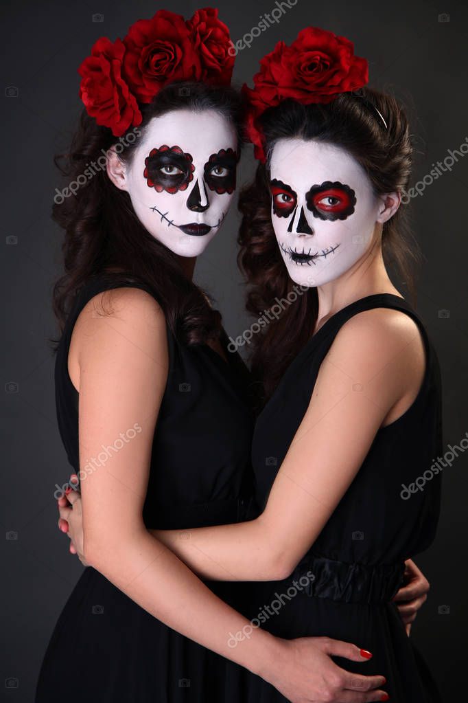 Sugar Skull Makeup Stock Photo C Lisaa85 128851744